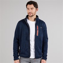 Trespass Mens Bingham Fleece Jacket Navy Marl