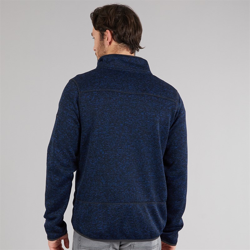 Trespass Mens Bingham Fleece Jacket Navy Marl