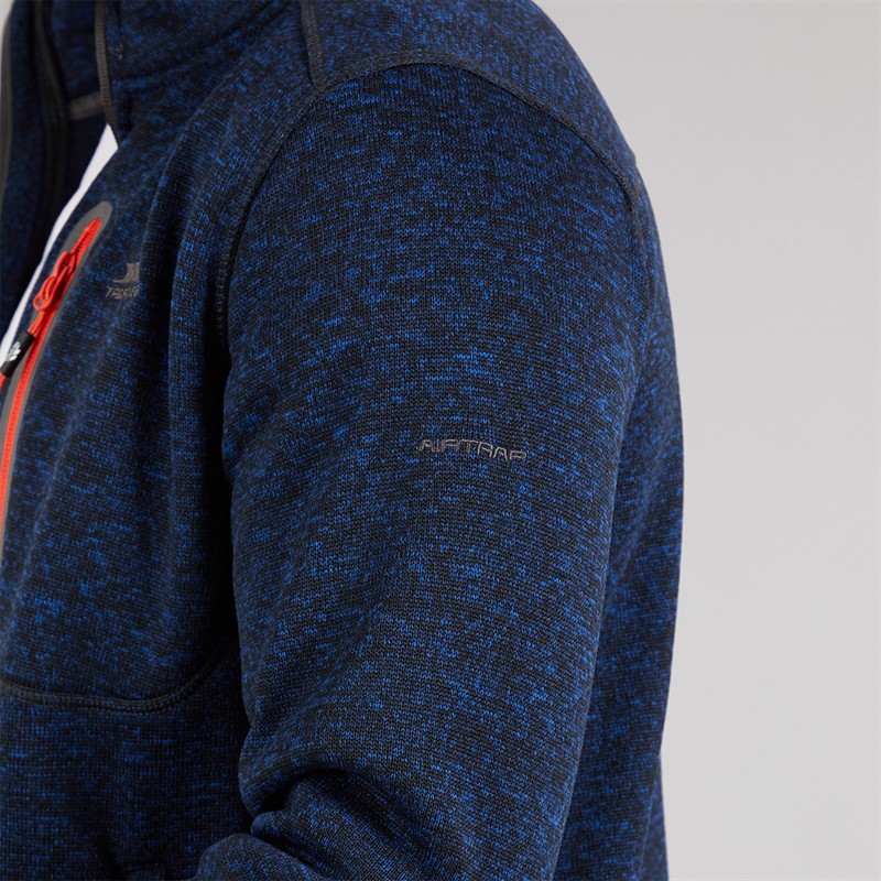 Trespass Mens Bingham Fleece Jacket Navy Marl