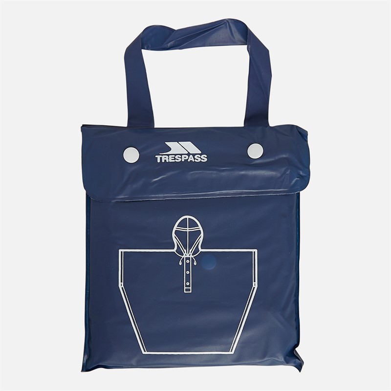 Trespass Canopy Packaway Rain Poncho Navy
