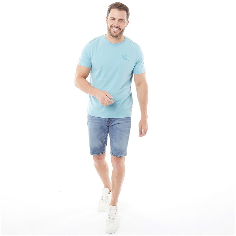 Saltrock Mens Runningman T-Shirt Blue