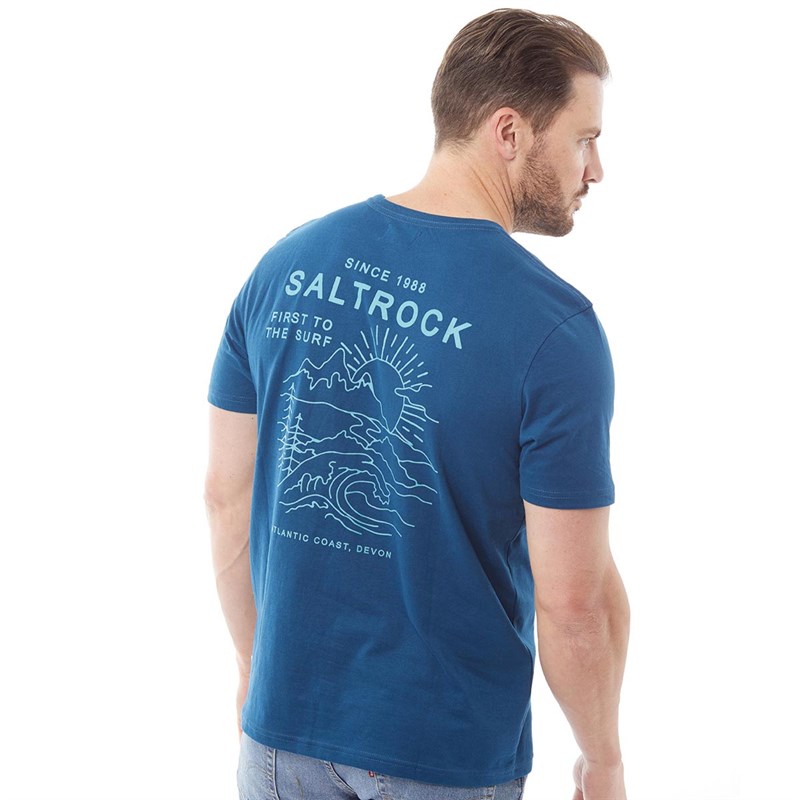 Saltrock Mens Escape T-Shirt Dark Blue
