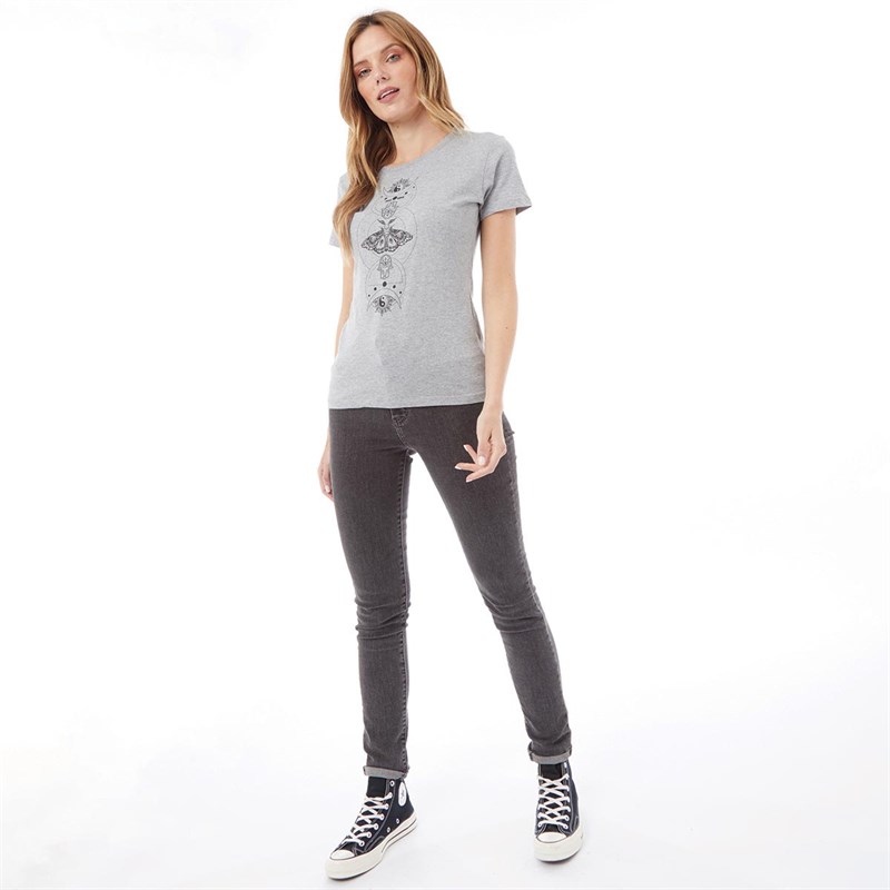 Saltrock Womens Yin Yang Rising T-Shirt Grey