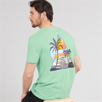 Saltrock Mens Geo Beach T-Shirt Light Green Lt Green