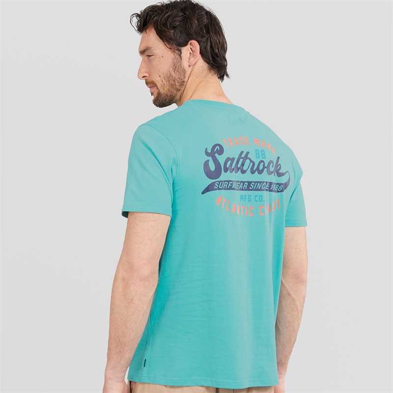 Saltrock Mens Home Run T-Shirt Teal