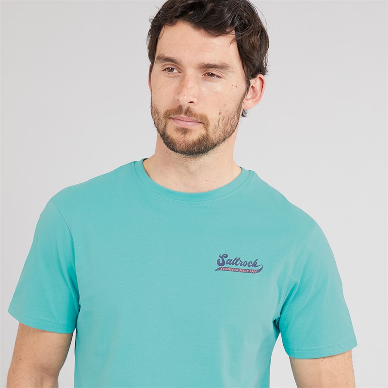 Saltrock Mens Home Run T-Shirt Teal