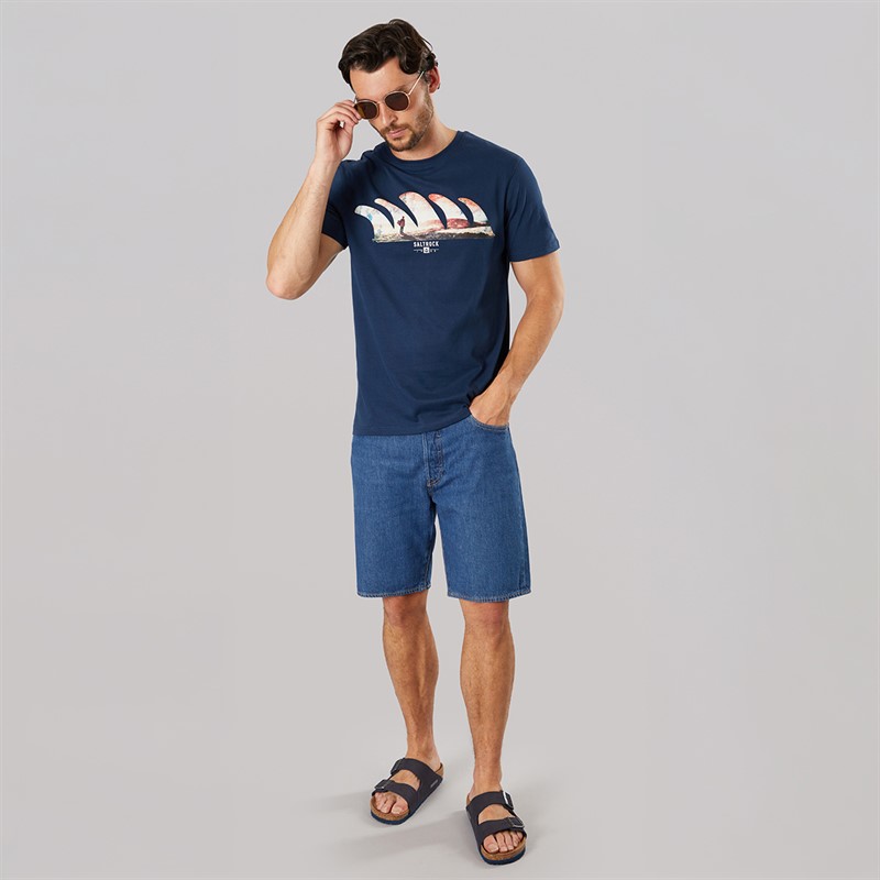 Saltrock Mens Morning View T-Shirt Blue Dress