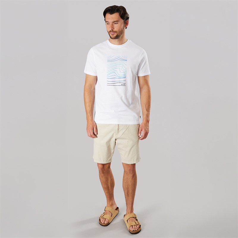 Saltrock Mens Swell Lines T-Shirt White