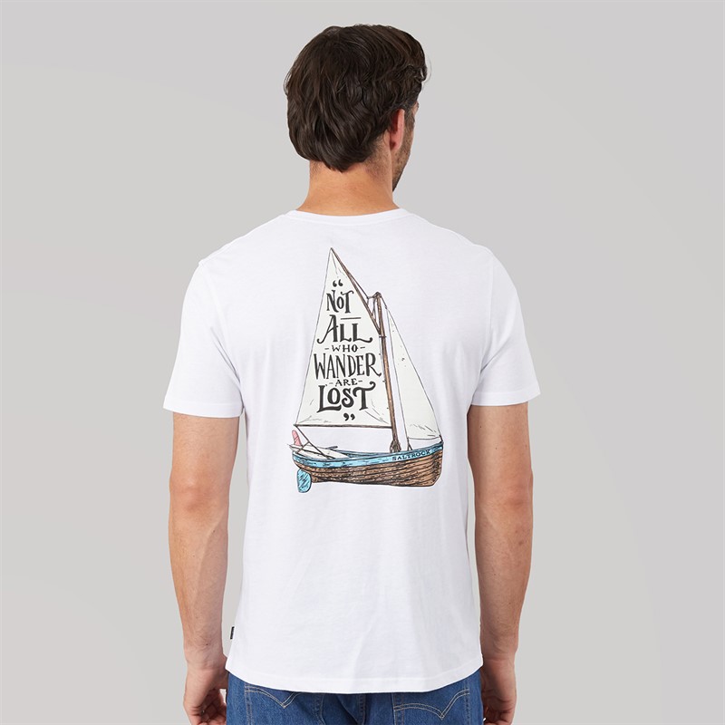 Saltrock Mens Lost Ships T-Shirt White