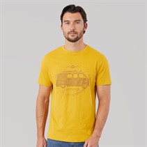 Saltrock Mens Live Life Location T-Shirt Yellow