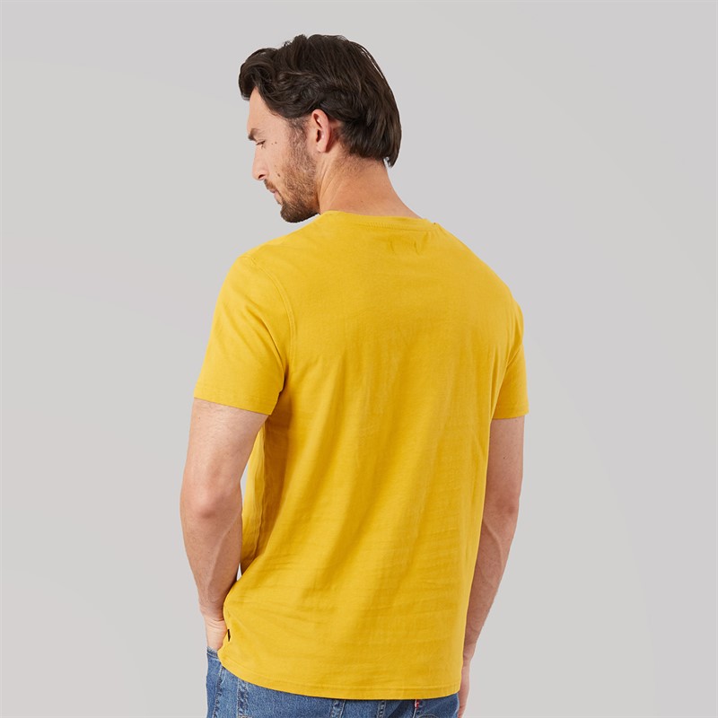 Saltrock Mens Live Life Location T-Shirt Yellow