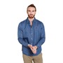 MCS Heren Overhemden met lange mouwen Denim