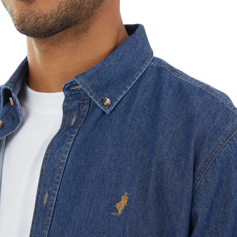 MCS Chemise boutonnée en denim homme