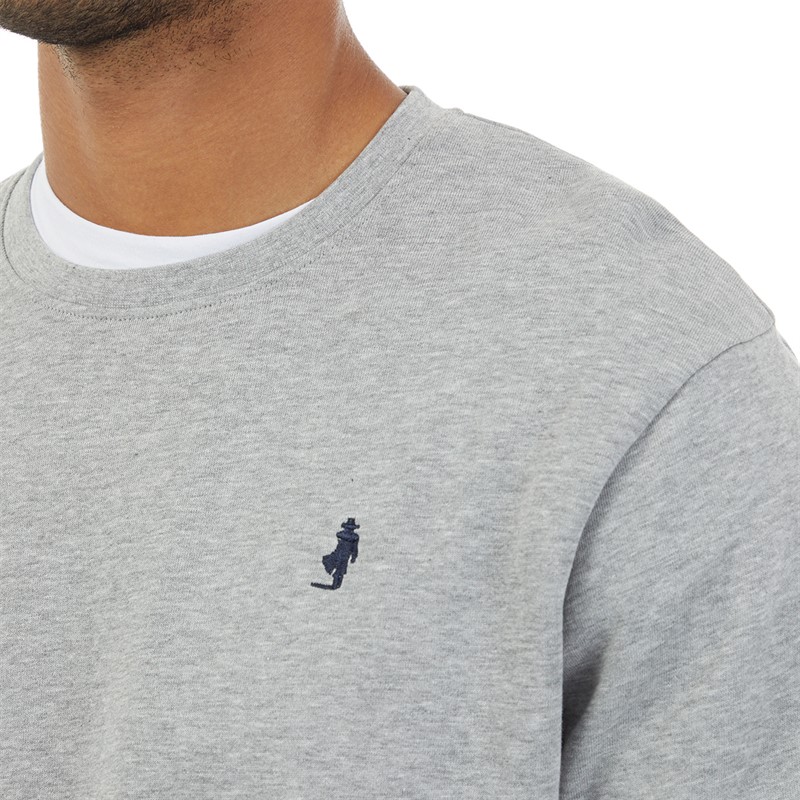 MCS Sweat-Shirt Gris Chiné à col rond homme