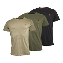 MCS Herren Ohio Drei-Pack T-Shirts Tapshoe/Beetle/Laureloak