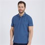 MCS Herren River Kurzarm Polohemden Blau