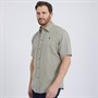MCS Herren Fort Worth Hemd mit kurzem Arm Khaki