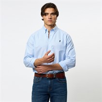 MCS Herre Greg Skjorte Light Blue