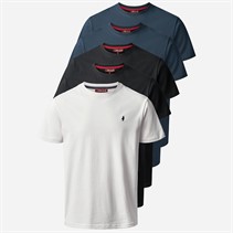 MCS Herre Ohio Fem Pak T-shirts Mørk Safir/Mørk Safir/Skoæske/Skoæske/Hvid Darksap/Darksap/Taps/Taps/Whi