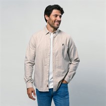 MCS Herre Greg Skjorte Silver Mink