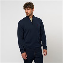 MCS Herre Eli Strik Sweater  Dark Sapphire