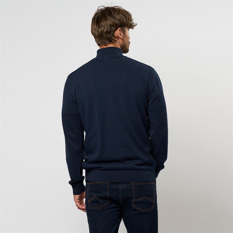 MCS Eli dzianinowy sweter dla niego kolor  Dark Sapphire