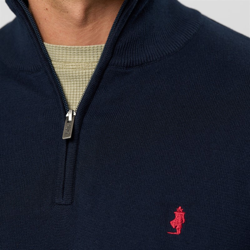 MCS Eli dzianinowy sweter dla niego kolor  Dark Sapphire