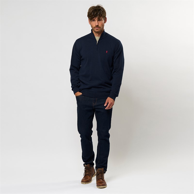 MCS Eli dzianinowy sweter dla niego kolor  Dark Sapphire