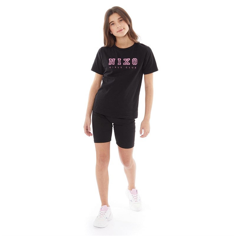 Nixo Girls Club Girls Keys T-Shirt Black