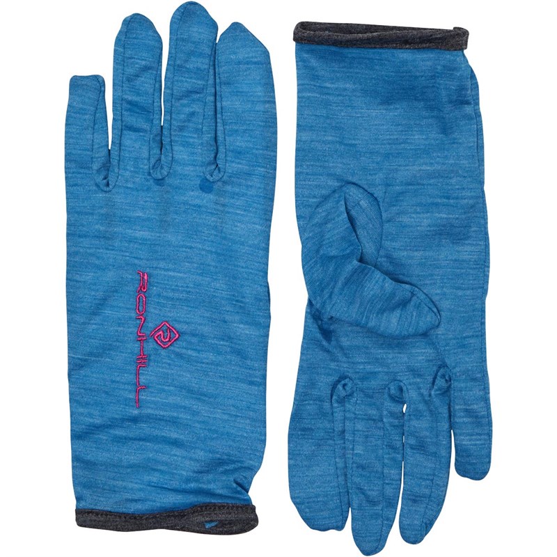 Buy Ronhill Merino Running Gloves Deep Cyan Marl