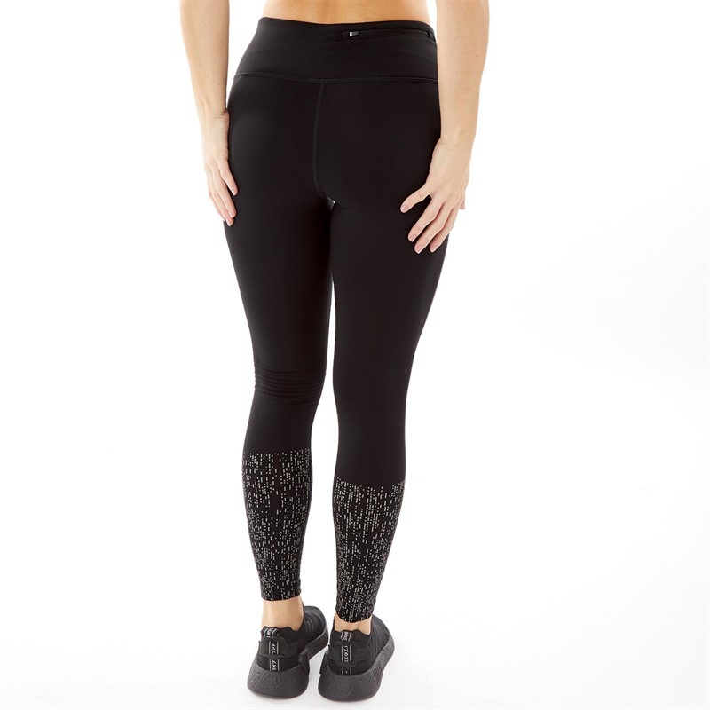Ronhill Womens Life Night Runner Tight Leggings Black/Reflect