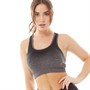 Ronhill Womens Life Running Sports Bra Black/Grey Marl