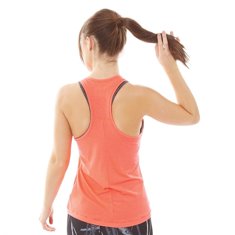 Ronhill Womens Life Tencel Running Vest Hot Coral Marl