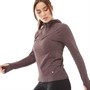 Ronhill Womens Life Seamless Running Hoodie Cocoa Marl