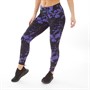 Ronhill Womens Life 7/8 Tight Leggings Black/Plum Abstract
