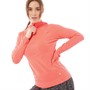 Ronhill Womens  Life Seamless Running Hoodie Hot Coral Marl