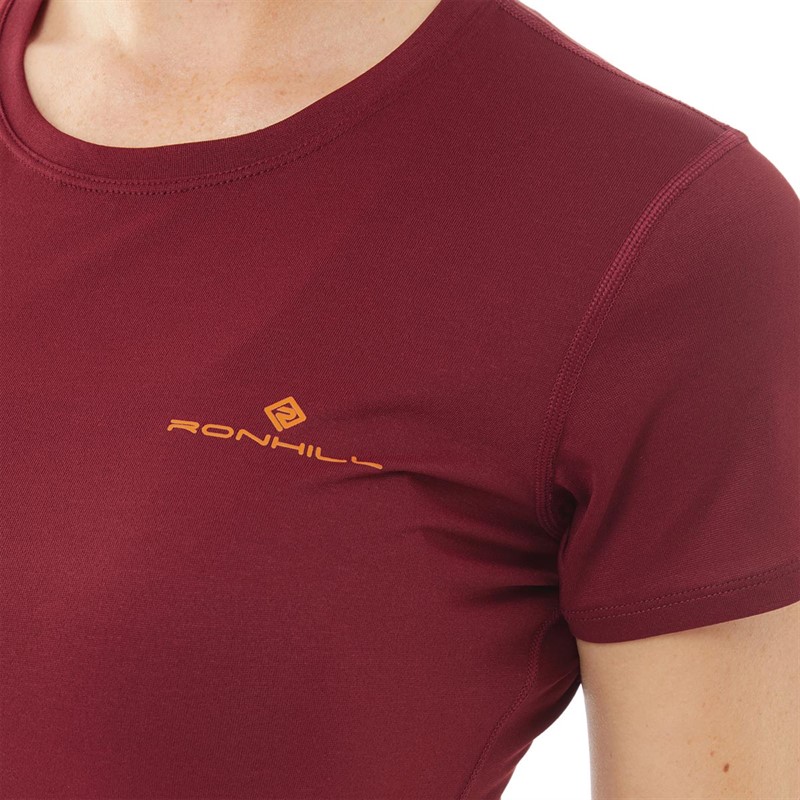 Ronhill Womens Core Running Top Cabernet/Dune