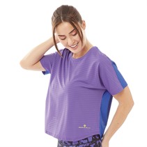 Ronhill Womens Life Agile Running Top Lilac/Azurite