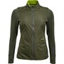 Ronhill Womens Tech Hyperchill Running Jacket Khaki/Citrus