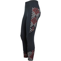 Ronhill Womens Life Satori Running Tight Leggings Black/Cabernet Deco