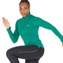 Ronhill Womens Life Practice 1/2 Zip Running Top Vine/Fluorescent Yellow
