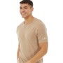 Ron Hill Mens Life Tencel Running Top Latte Marl/Vanilla