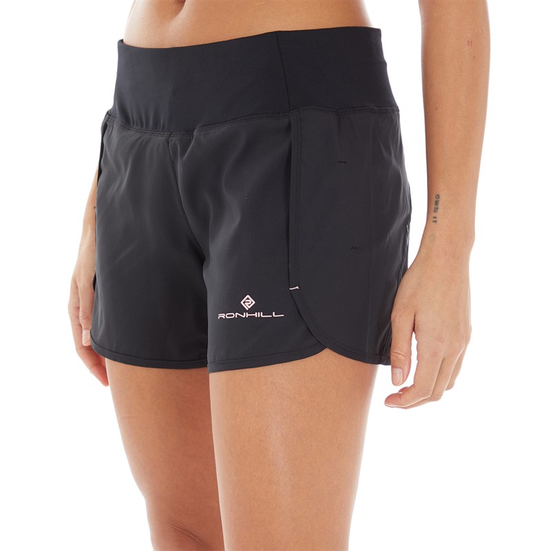 Buy Ron Hill Womens Tech Revive Running Shorts Black Bubblegum