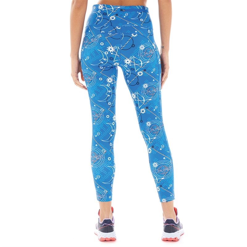 Ron Hill Womens Life Running Crop Tights Lapis Celestial