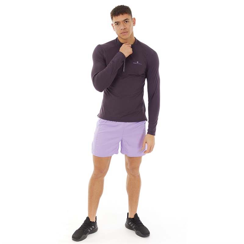 Ron Hill Mens Tech Revive 5 Running Shorts Ultraviolet/Solar