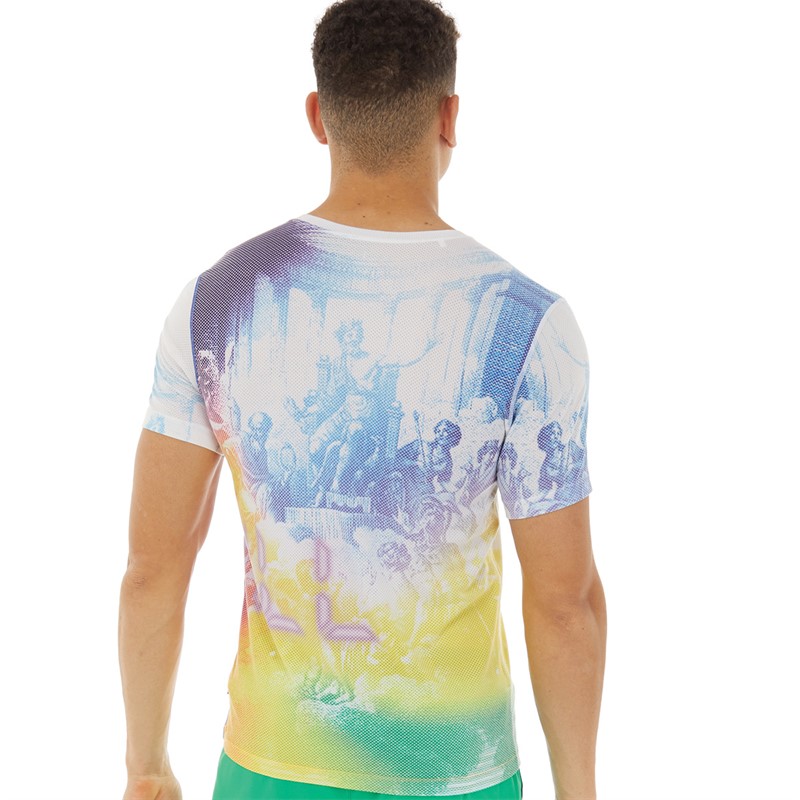 Ron Hill Mens Tech Golden Hour Running Top Imperial/Solar Olympus