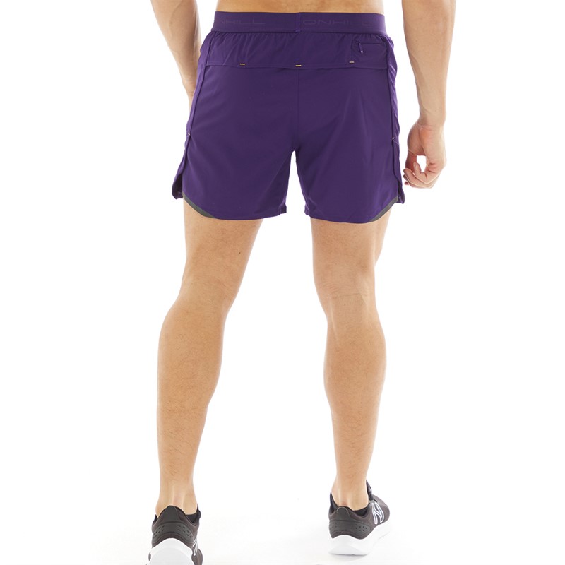 Ron Hill Mens Tech Revive 5 Inch Running Shorts Imperial/Flame