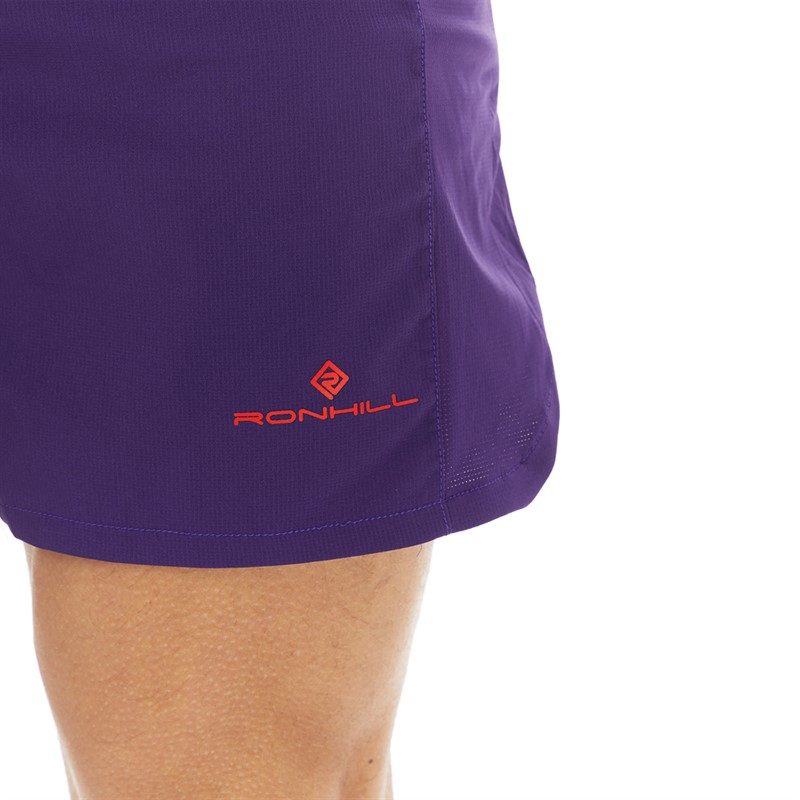 Ron Hill Mens Tech Revive 5 Inch Running Shorts Imperial/Flame