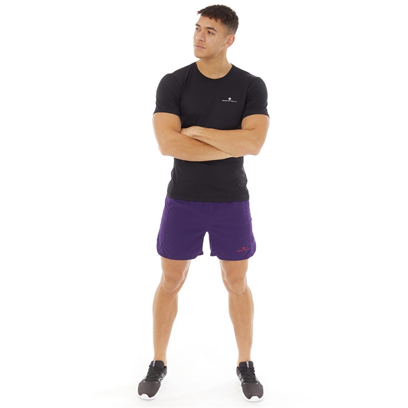 Buy Ron Hill Mens Tech Revive 5 Inch Running Shorts Imperial Flame