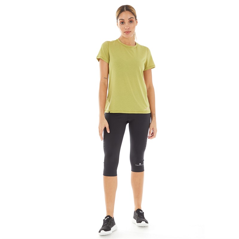 Ron Hill Womens Core Running Capri Tights Black
